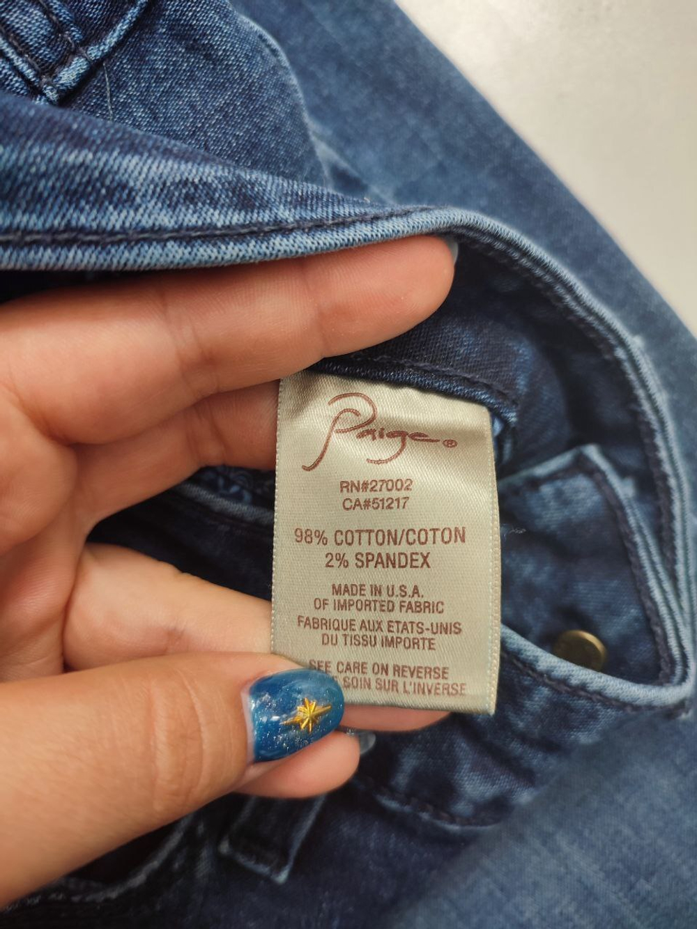 Джинсы Paige. базовые 44 размер