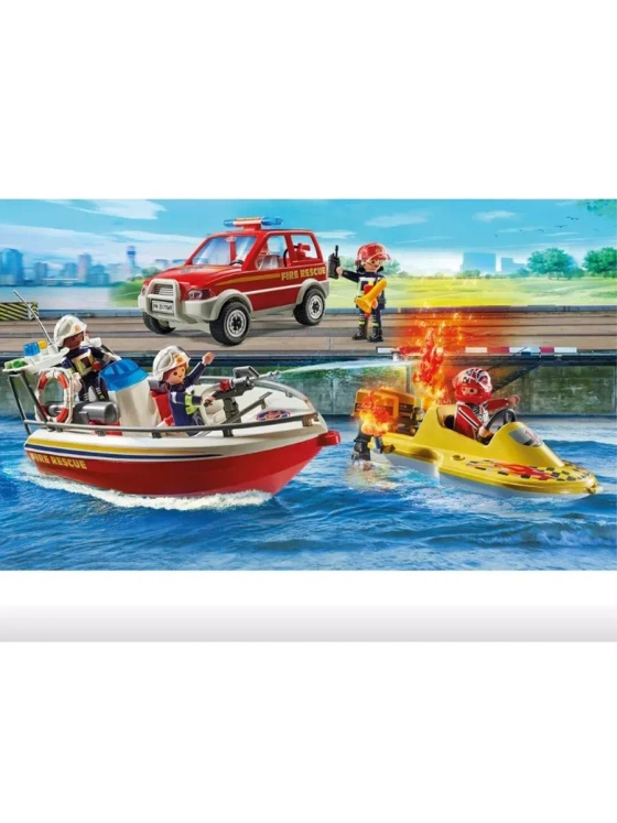 Пожарная операция на катере Плеймобиль 71569