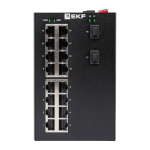 Коммутатор промышленный  EKF TSX-U-2GX/SFP-16GT