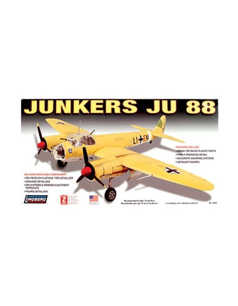 Сборная модель. Самолёт Hawk Lindberg Junkers JU-88 1/72