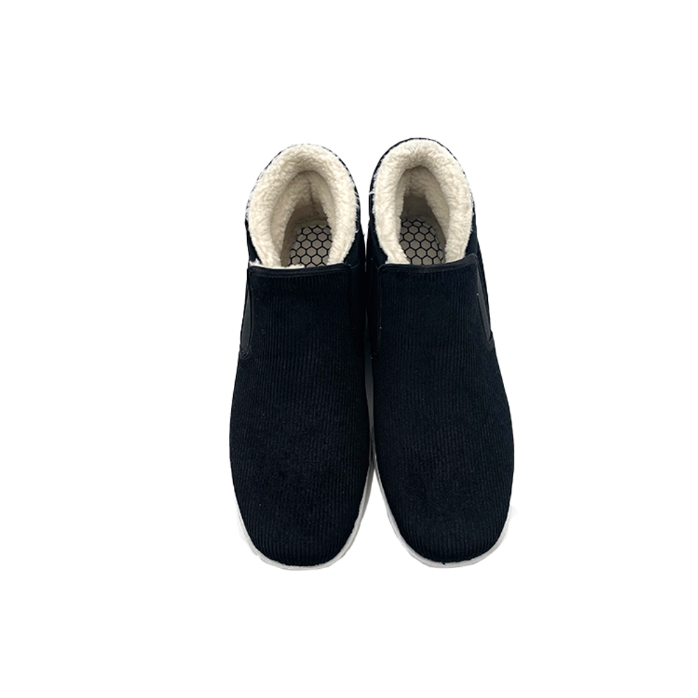 Neiliansheng Corduroy Ankle Boots Men"s Black