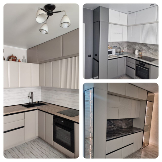 Кух Гарнитур, 11 цветов, 15 вариантов форм фасада, доводчики, подсветка, датчик движения подсветки, гарантия 18 мес