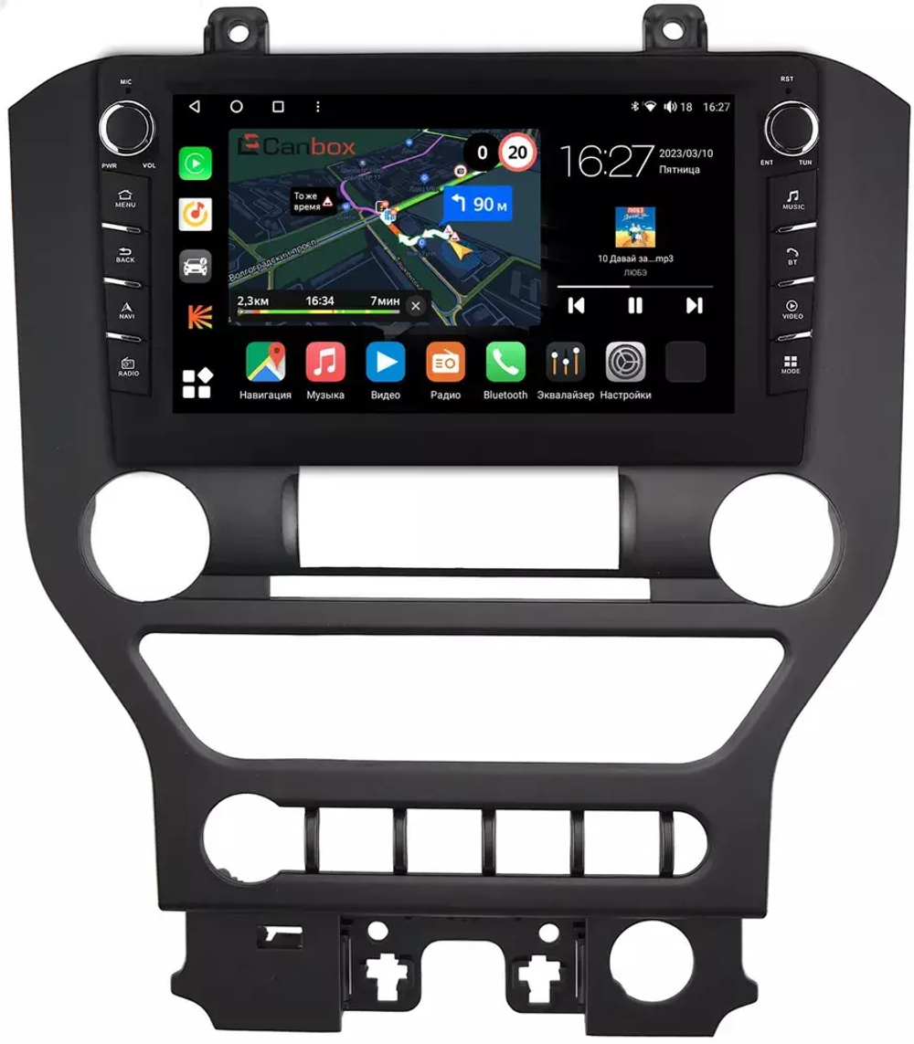 Магнитола для Ford Mustang 6 2014-2022 S550 - Canbox 9-662 Android 10, ТОП процессор, CarPlay, 4G SIM-слот