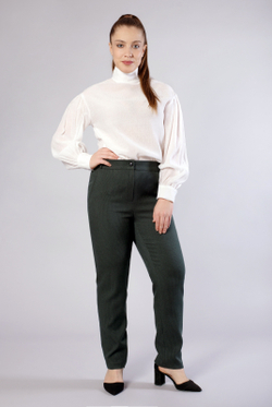 Брюки женские 2757АПВ, зеленый #341З022757АПВ