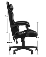 Кресло спортивное TopChairs Shadow черно-синий