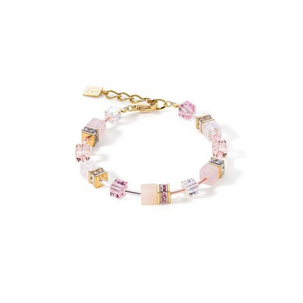 Браслет Coeur de Lion Light Rose 4605/30-1920 цвет розовый, прозрачный