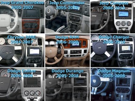 Магнитола для Jeep, Dodge, Chrysler 2004-2009 (штатная навигация) - Redpower 71217 Android 10, ТОП процессор, 6Гб+128Гб, CarPlay, SIM-слот