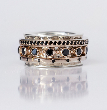 Кольцо — медитация Insane Black & Gold