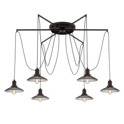 Citilux Эдисон CL451262 Люстра паук Венге