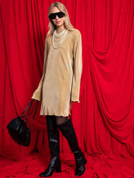 Платье Гофре (золотое)