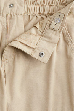 H&M Широкие брюки-карго, светло-бежевый