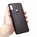 Панель из экокожи Рептилия для Xiaomi Redmi S2, 010027 Темно-синий