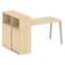 Метал Систем Стол письменный с шкафом-купе на А-образном м/к БА.РС-СШК-3.3 Т