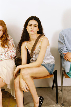 ZARA ДЖИНСОВАЯ МИНИ-ЮБКА TRF, ГОЛУБОЙ