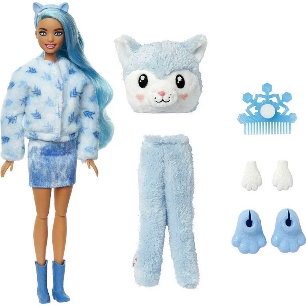 Кукла Barbie Cutie Reveal Winter Sparkle Хаски (2022)