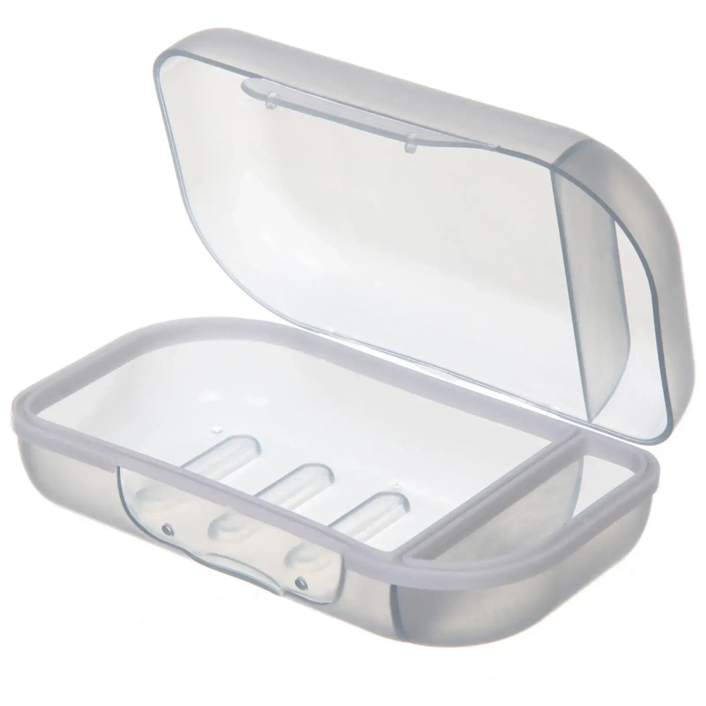 Мыльница закрытая Ария серая HM9017