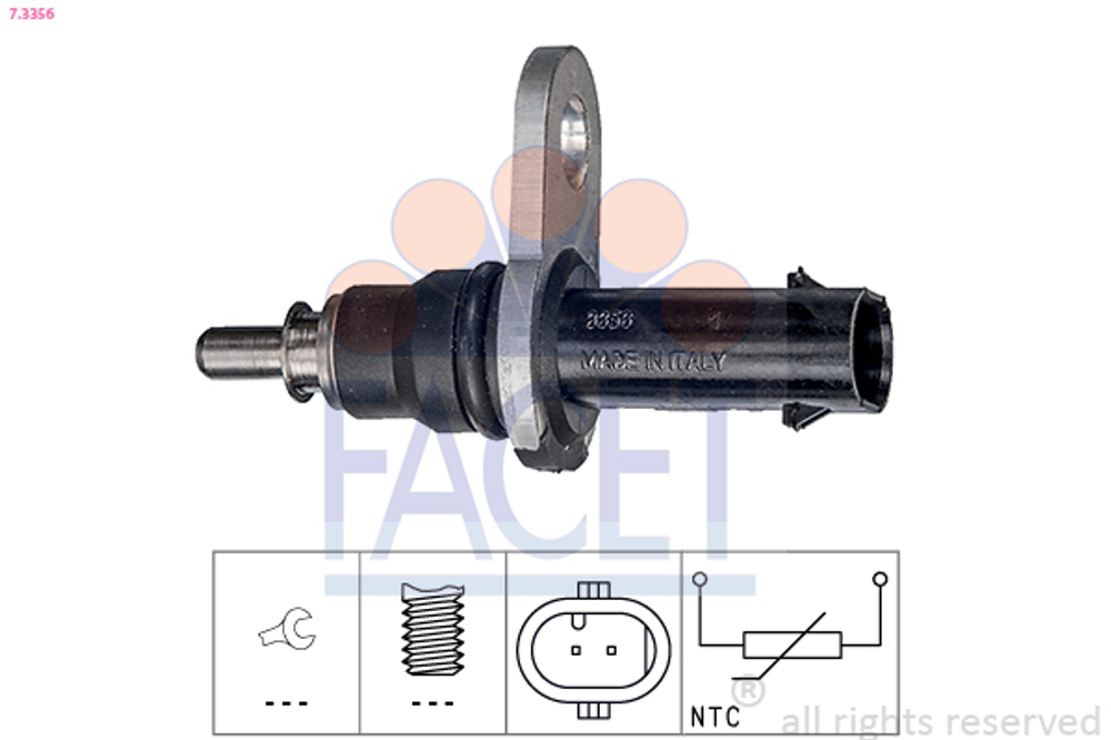 FACET - 73356-FAC - Sensor, coolant temperature