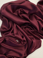 Шелк атласный вишневый