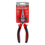 Длинногубцы прямые, 160 мм, хром-ванадий, двухкомпонентные рукоятки Matrix