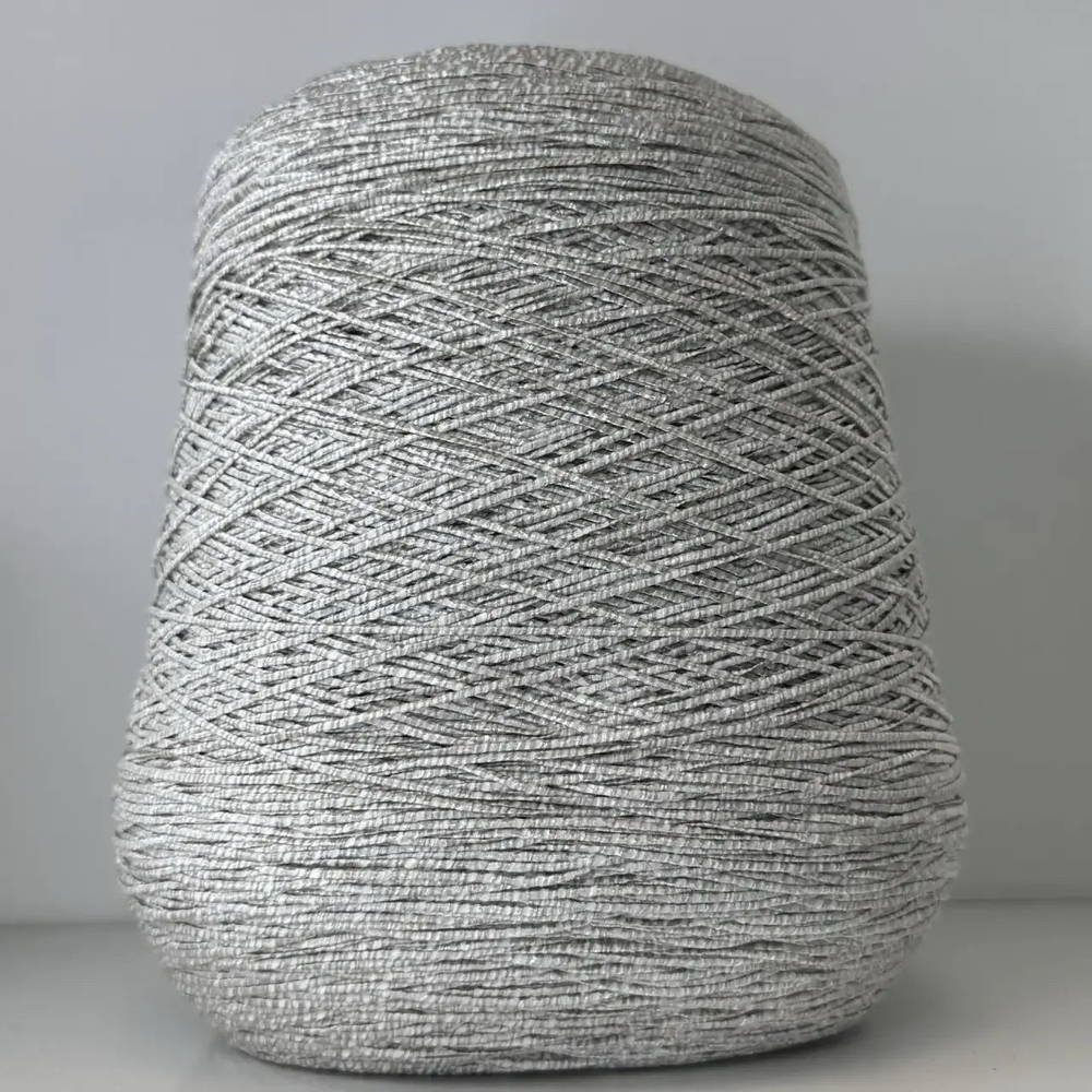 STOCK ITALY; 40% хлопок, 60% люрекс, п/а; 260м/100гр; цвет: дымчато-белый