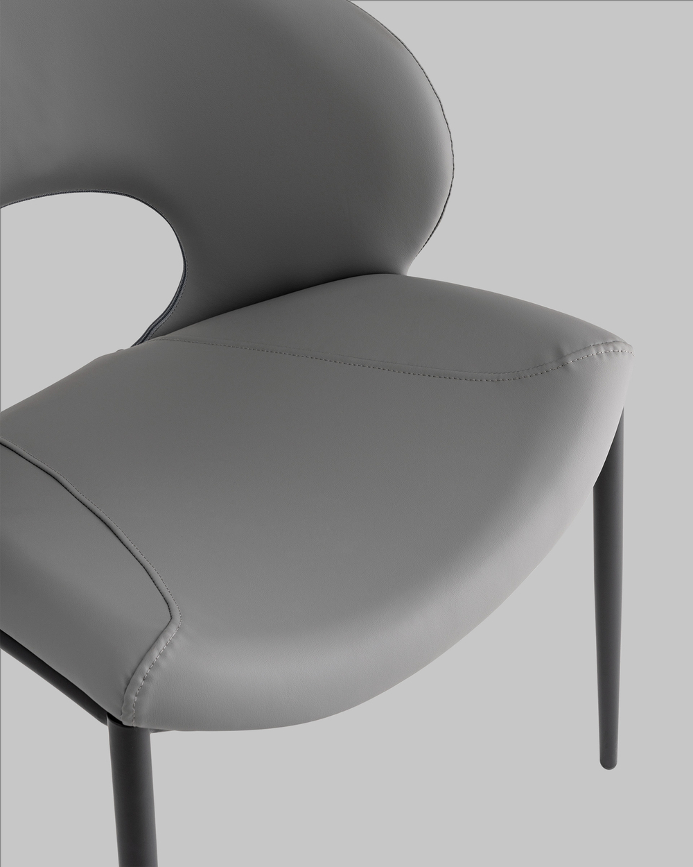 Стул Вивьен экокожа серый