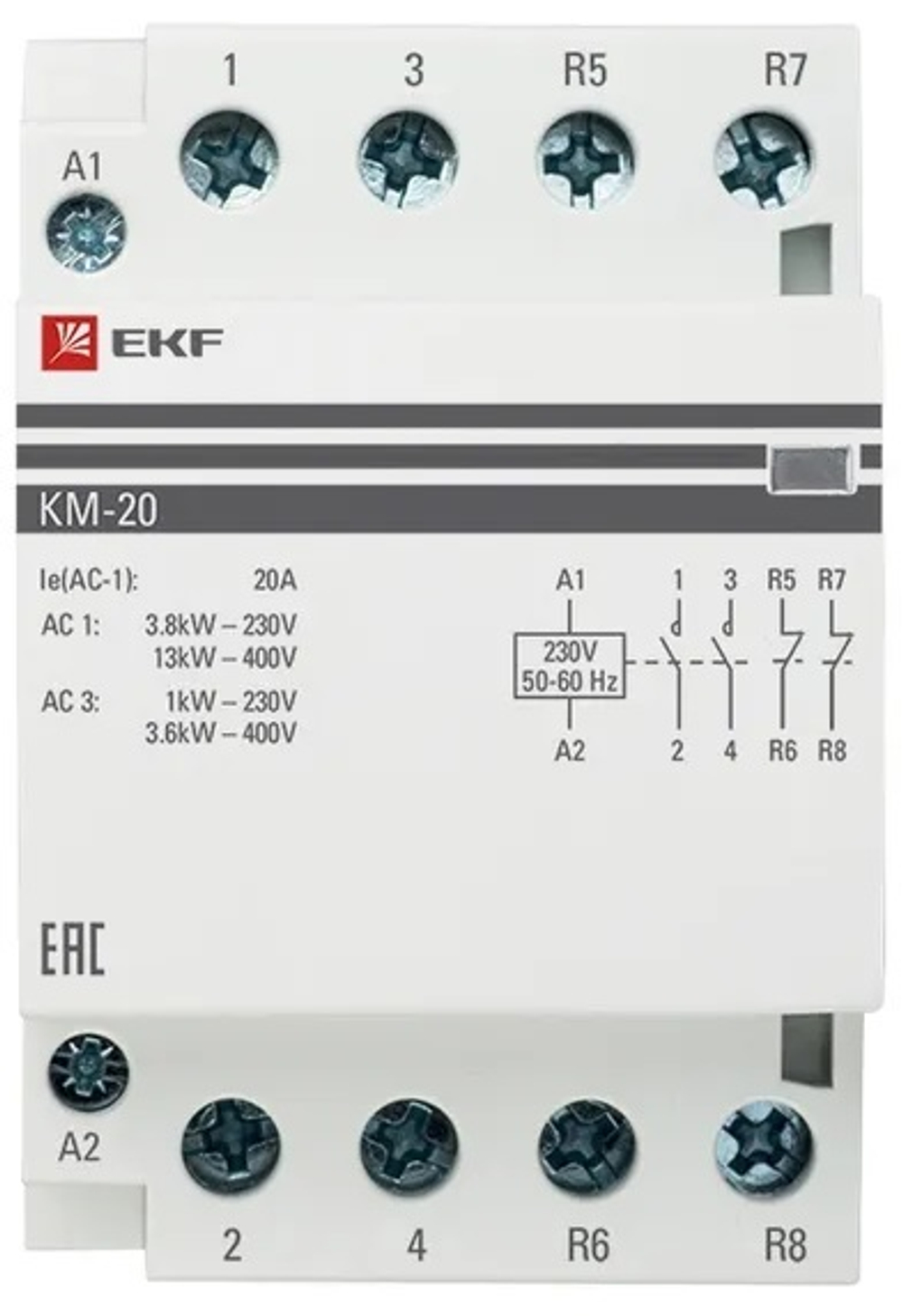 Контактор  EKF km-3-20-22