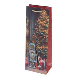 GAEM Пакет подарочный для бутылок (бумага 210г/м2, блок 12шт), L12,5 W8,5 H36 см, 4в.