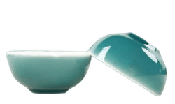 268119.3 Пиала ЯРКАЯ без рисунка 55 мл d=6, h=3,  фарфор селадон