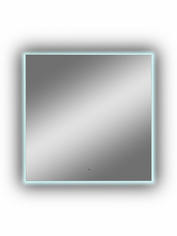 Зеркало "Trezhe Led" 1000х1000 с бесконтактным сенсором, холодная подсветка