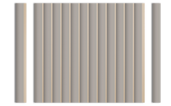 Стеновая панель HiWood декорированная, 270x12 см