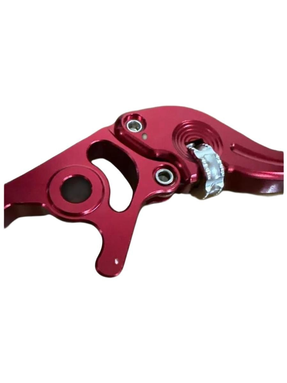 Ручка тормоза левая красная с регулировкой для электровелосипеда