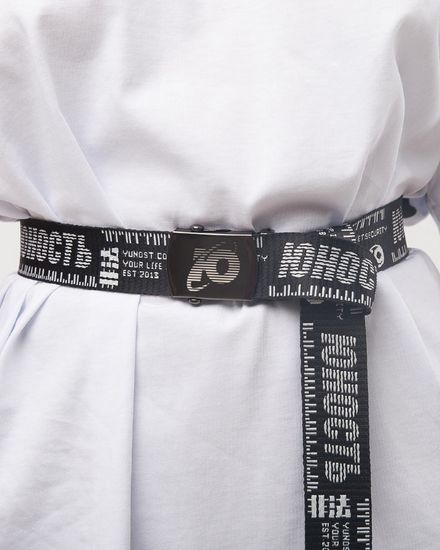 Ремень ЮНОСТЬ Security v.01 -160см 35мм Черный