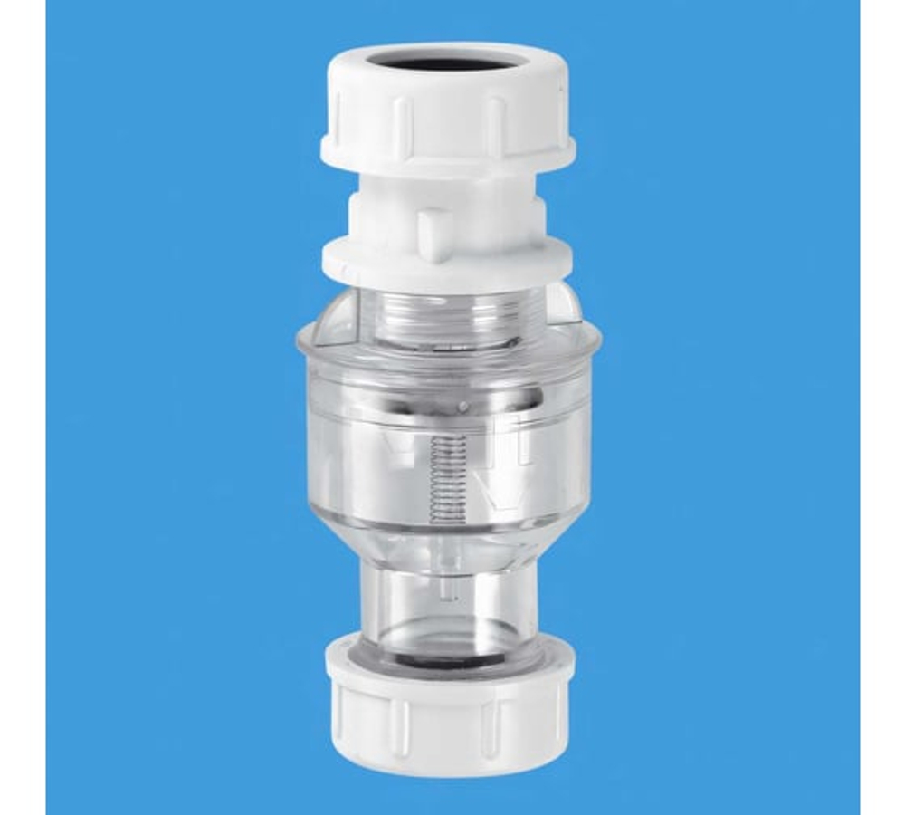 Канализ. обр. клап. верт.(сифон для кондиционера) (прозр.)тип копрес.(D=19-23мм.) McALPINE TUN5-CL