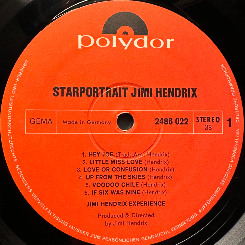 Jimi Hendrix Experience- Starportrait Jimi Hendrix 2LP (Германия 1970г.)