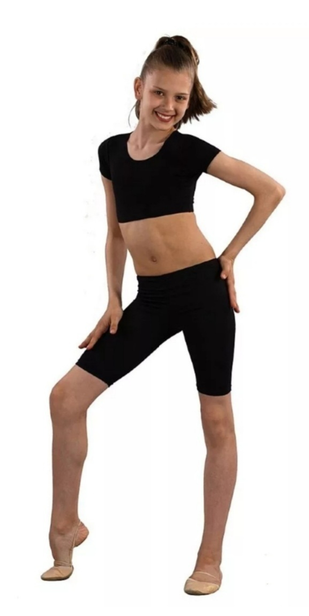 Велосипедки для девочки женские для девушки шорты спортивные для спорта на резинке эластичные черные на физкультуру физкультурные