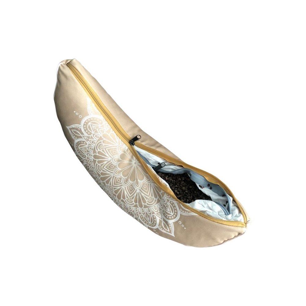 Подушка для медитации полумесяц Мандала Рамайога