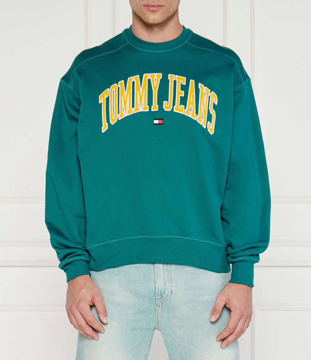 Худи BOXY POP VARSITY CREW Tommy Jeans - бирюзовый(DM0DM18628)