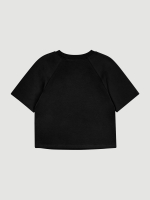 Футболка оверсайз реглан Mjölk Black, из плотного хлопка