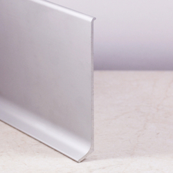 Алюминиевый плинтус ПЛ-120 серебро матовое 3000 мм