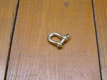 Застежка D образная, шакл, латунь