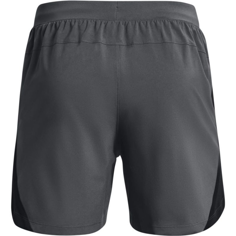 Мужские теннисные шорты Under Armour Men's UA Launch Run 5 Shorts - pitch gray/black