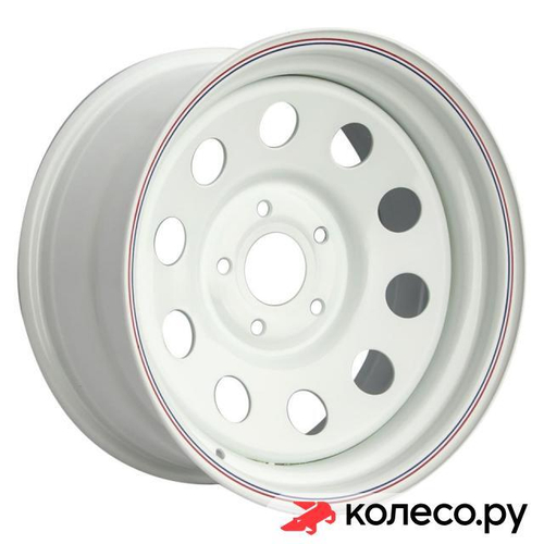 Диск усиленный Ленд Ровер стальной белый 8x16/5*165.1 D125 ET-24 Белый