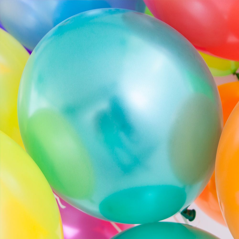 Шар (12"/30 см) Ассорти, металлик 100 шт.