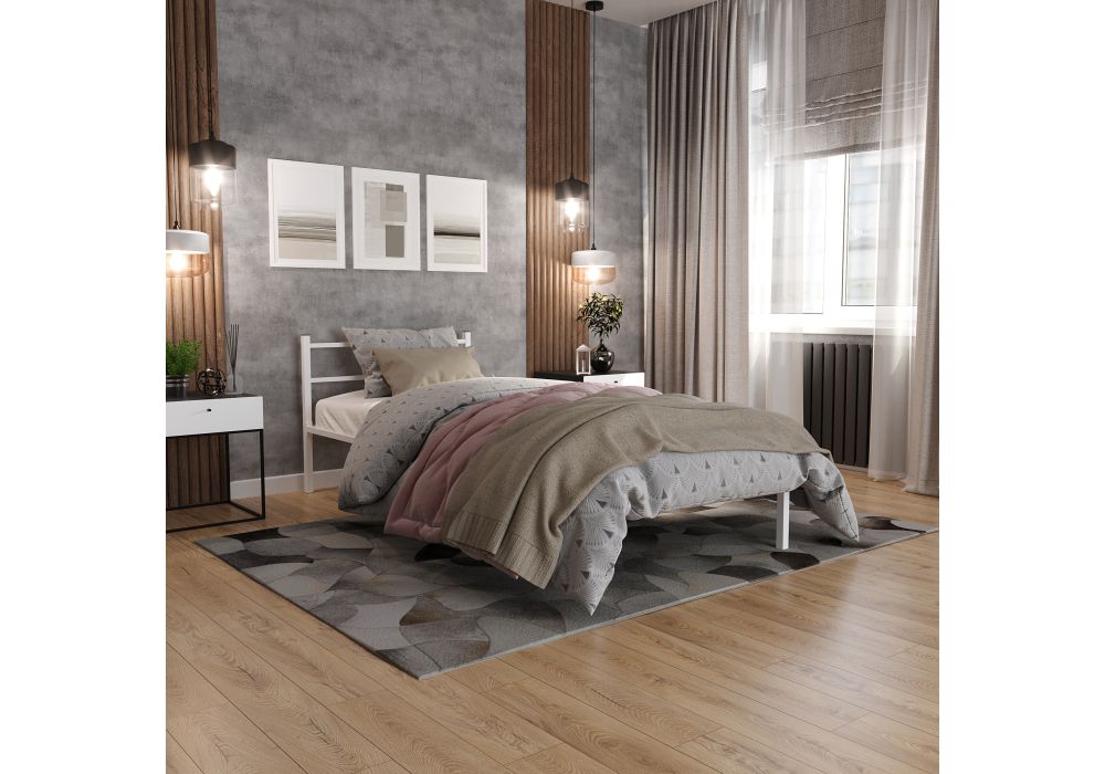 Односпальная кровать Фади 80х200 белая