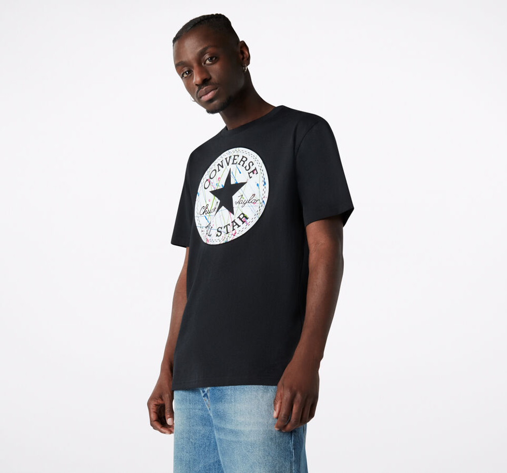 10021506102 ФУТБОЛКА SPLATTER PAINT CHUCK PATCH SHORT SLEEVE TEE