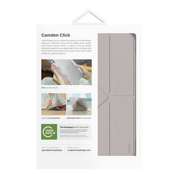Чехол Uniq Camden Click для iPad 11 (2025) / 10.9 (2022) (PDP11G(2025)-CAMIVY) Ivory