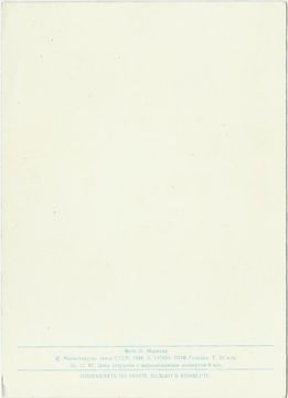 Открытка (почтовое вложение) "С днем рождения" фото. О. Маркова