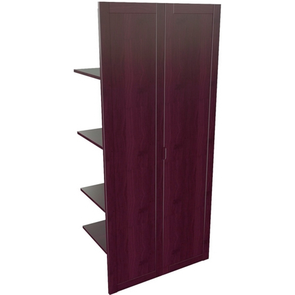 Наполнение высокого шкафа с деревянными дверьми и вешалкой СОРБОННА