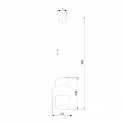 Подвесной светильник TK Lighting Calisto 849 Calisto