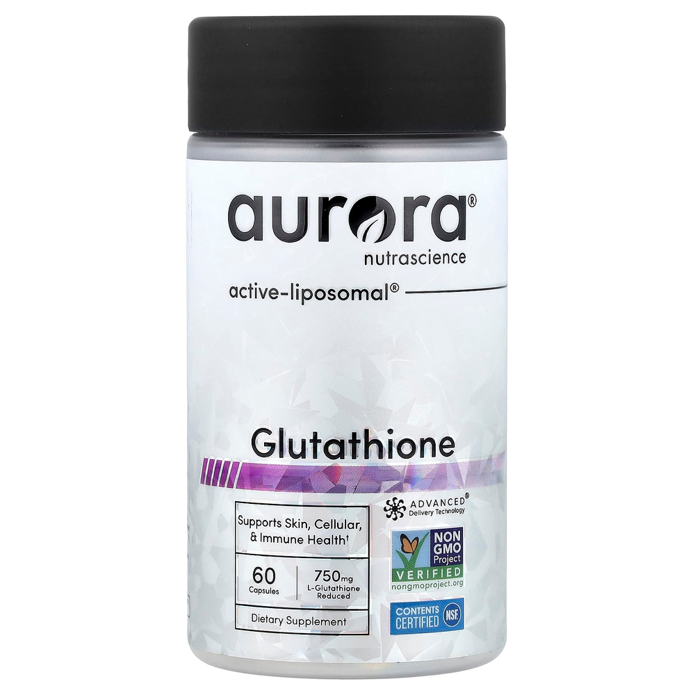 Aurora Nutrascience, глутатион, 60 капсул